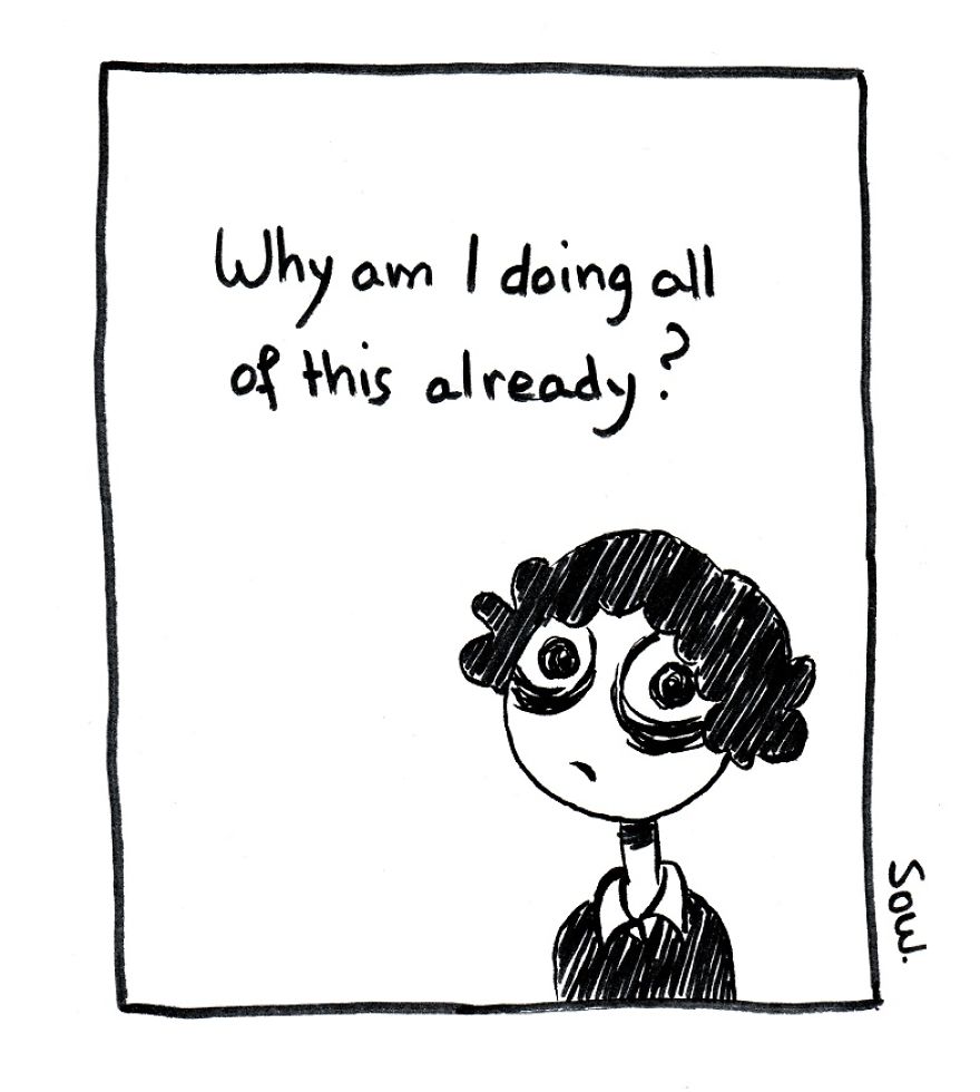 This Artist Illustrates His Dark Thoughts