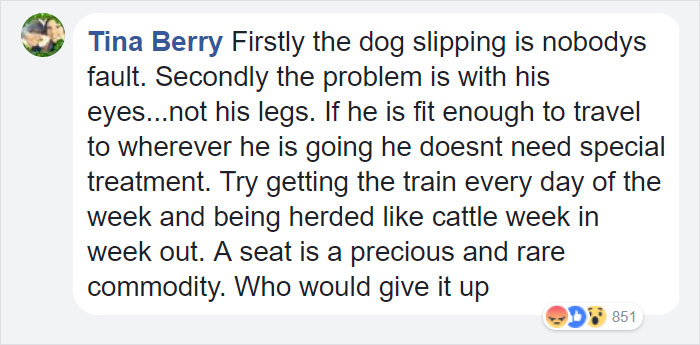 Blind Man Left In 'Tears' After Nobody Gave Up Their Seat For Him And His Guide Dog On The Train Blind Man Left In 'Tears' After Nobody Gave Up Their Seat For Him And His Guide Dog On The Train