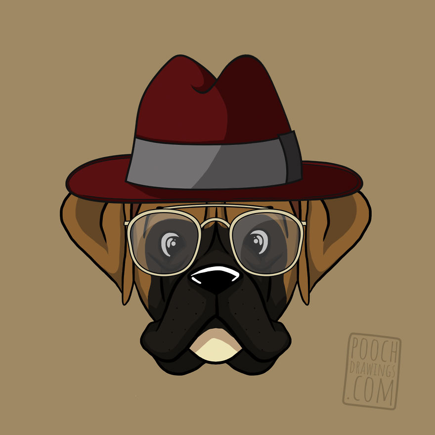 12 Gentlemen Dogs Illustrated By Dog Addicted Artist