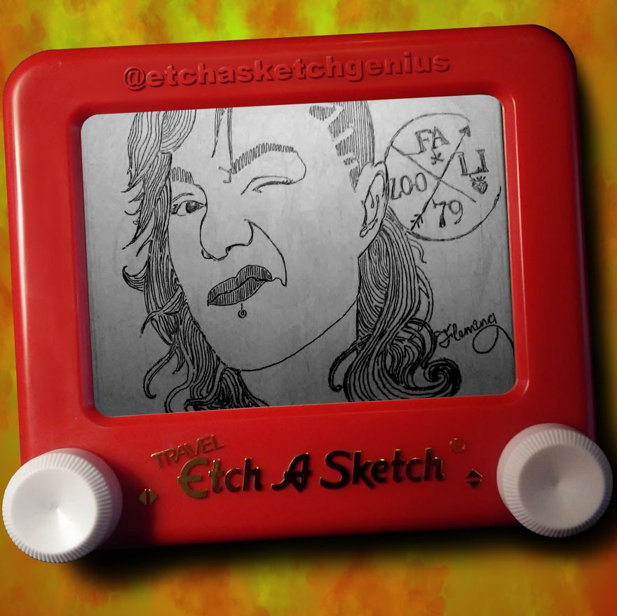 I Etch-A-Sketch My Instagram Followers I Etch-A-Sketch My Instagram Followers