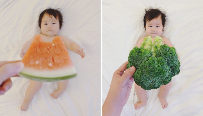 I Dressed My Baby Up In Food Outfits For 2 Weeks