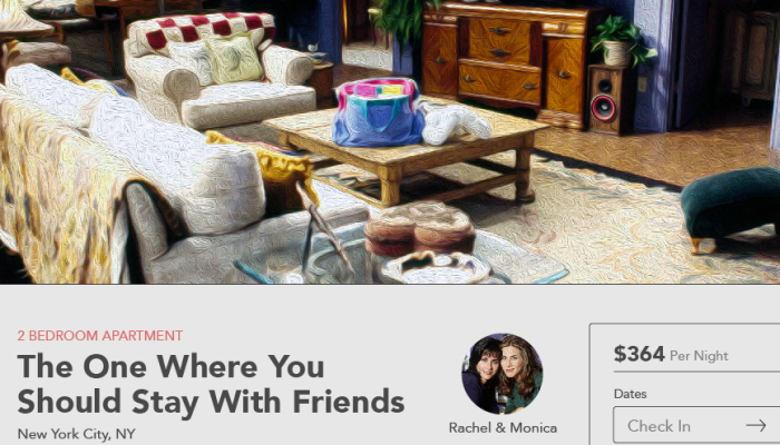 Fictional Airbnb Listings Price Out The Cost To Rent Tv Character Homes