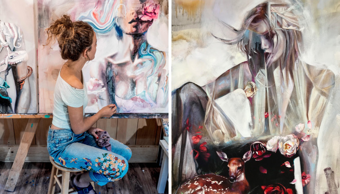 18-Year-Old Painter Stuns The Art World With Her Vibrant Paintings, Sells Them For $10k