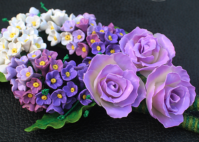 I Use Polymer Clay To Create Floral Jewellery