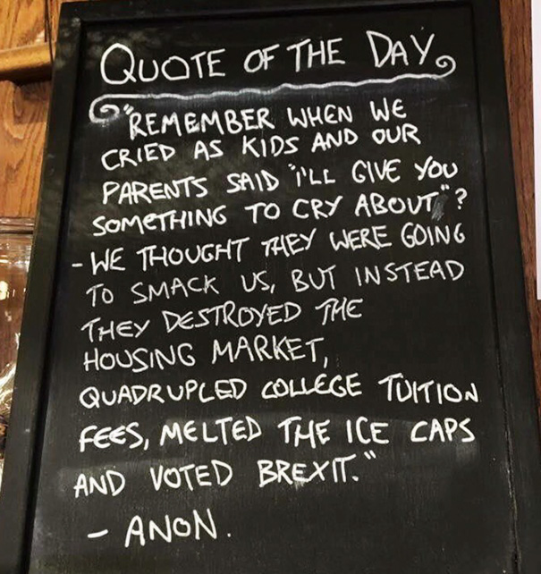 At The Coffee Shop When You Get Hit By This Unexpected Quote Of The Day