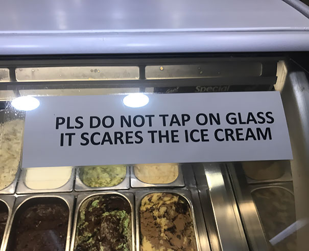 This Sign I Found At An Ice Cream Shop In Amman, Jordan