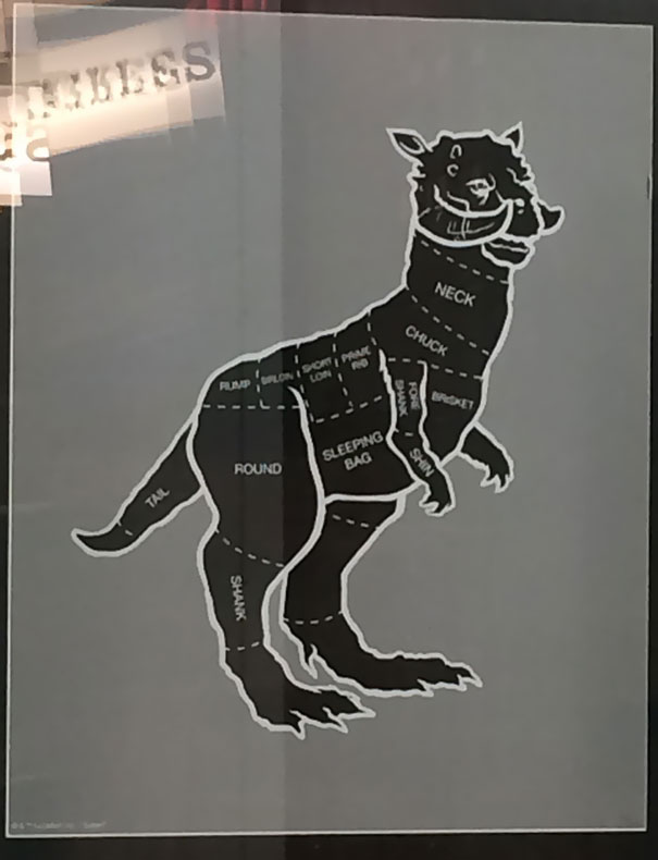 On The Wall At My Local Butcher's Shop