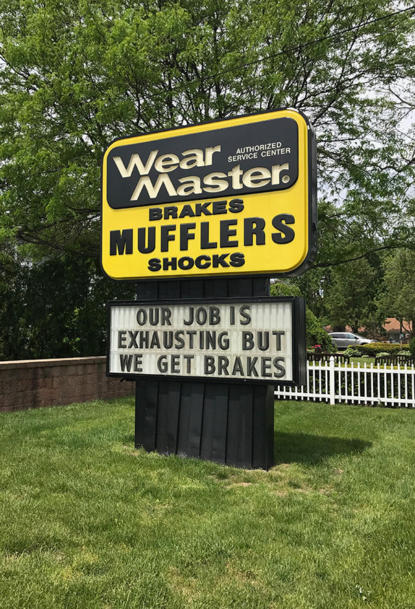 Muffler Shop Understands Dad Jokes
