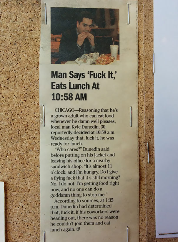 I Was In A Burrito Shop At 10:55 When I Read This On The Wall