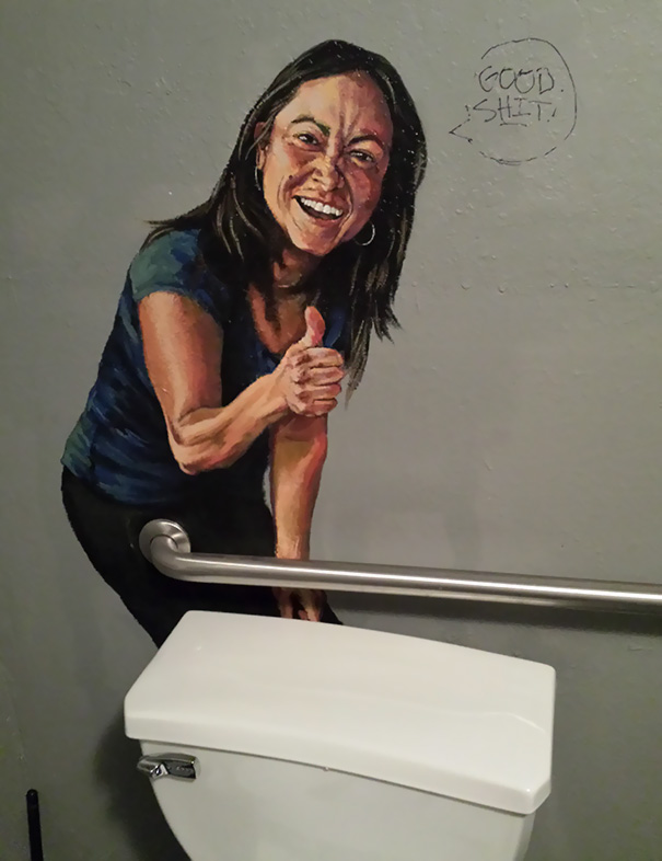 Coffee Shop Bathroom Art
