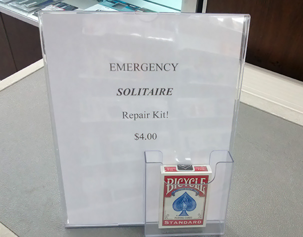 I Work For A Small Computer Repair Shop. I Put This Sign Up Today