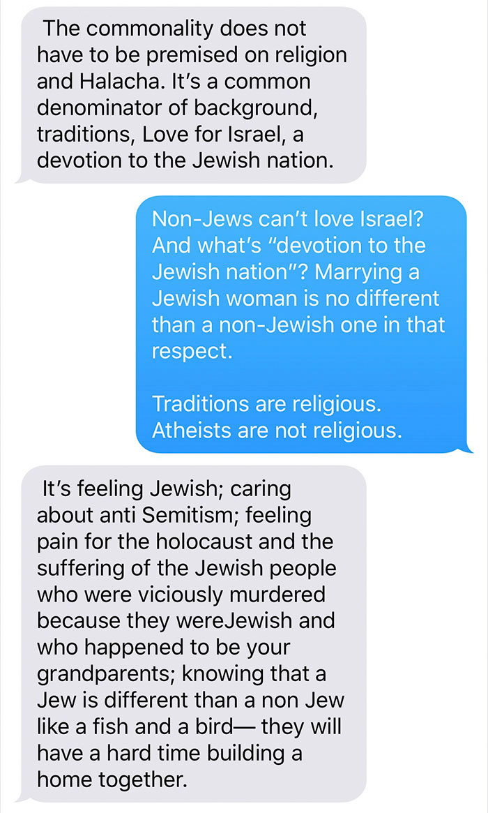 Jewish Aunt Tries To Convince Her Nephew To Dump His Non-Jew GF, And Here's How He Responds