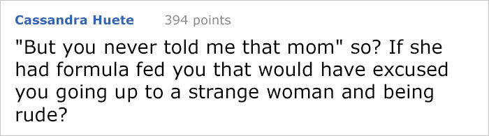 Grown Man Tries To Shame Mom For Breastfeeding In Public, Regrets It Immediately