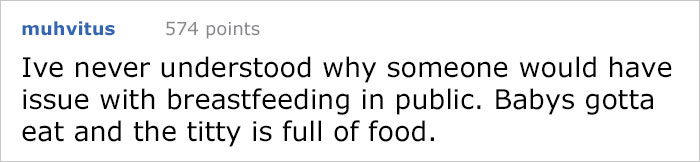 Grown Man Tries To Shame Mom For Breastfeeding In Public, Regrets It Immediately Grown Man Tries To Shame Mom For Breastfeeding In Public, Regrets It Immediately