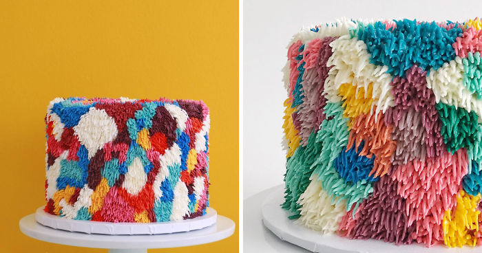 Colorful Cakes That Look Like Fuzzy Shag Rugs You’d Regret Stepping On