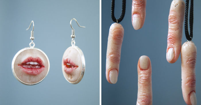 Jewelry With Realistic Body Parts