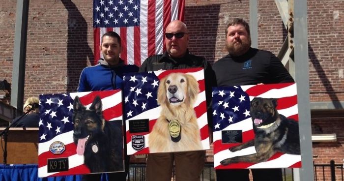 Artist Overcomes Injury And Rejection To Paint Worldwide K9 Heroes