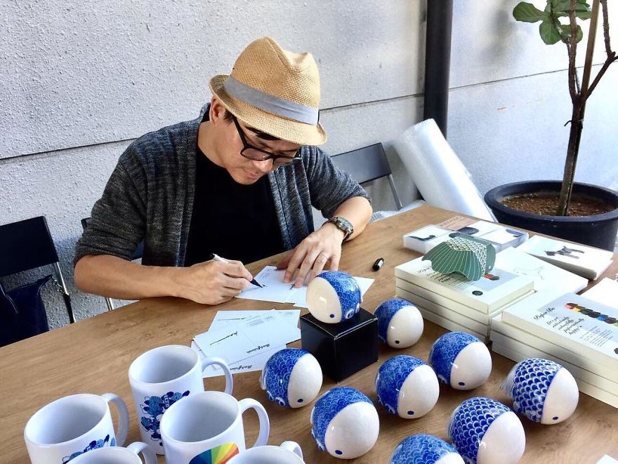 Malaysian Artist Creates Fluffy Cats Using Just Ink And The Result Looks Hauntingly Beautiful