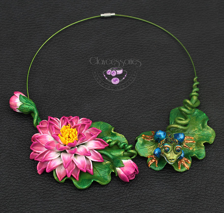 I Use Polymer Clay To Create Floral Jewellery