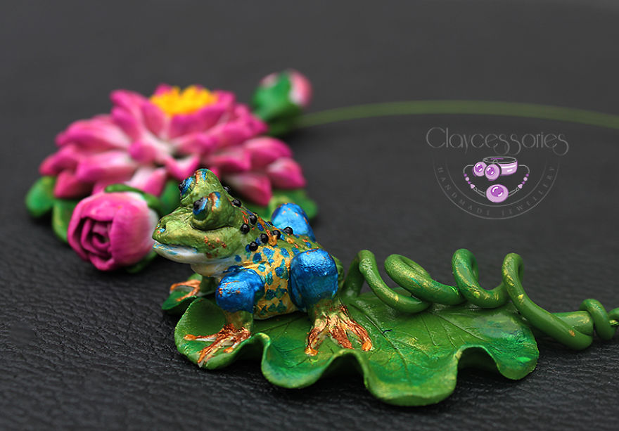 I Use Polymer Clay To Create Floral Jewellery