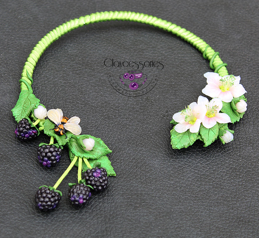 I Use Polymer Clay To Create Floral Jewellery