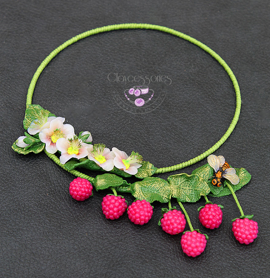 I Use Polymer Clay To Create Floral Jewellery