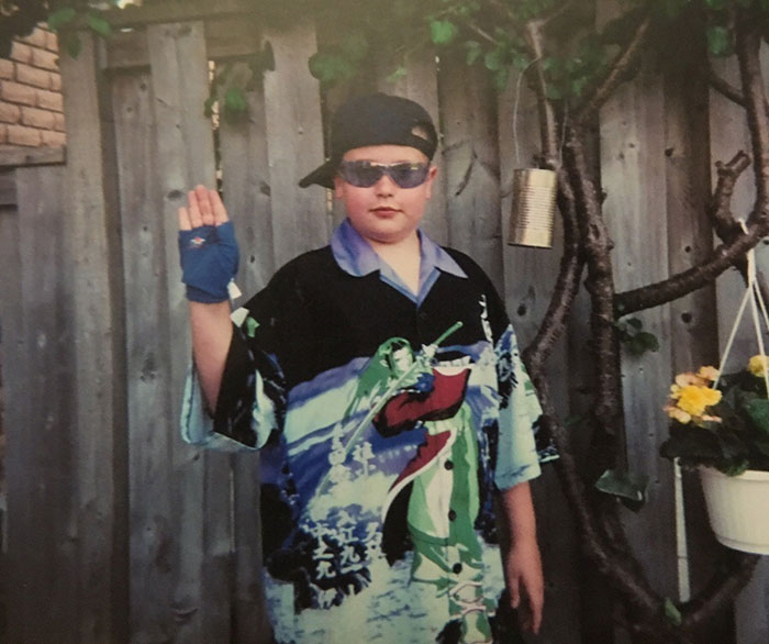My Friend When He Was Younger. Unfortunately He's Lost His Sense Of Style Since Then