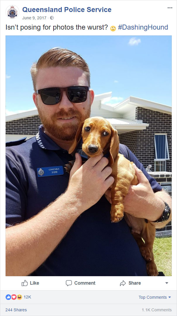 Isn’t Posing For Photos The Wurst?