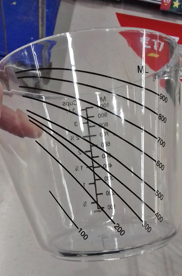 This Measuring Jug Has Markers For When Pouring