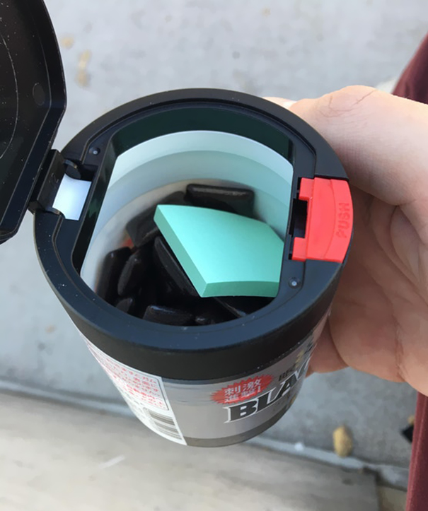 This Japanese Gum I Have Came With Little Pieces Of Paper Inside For You To Spit Your Gum In To When You’re Finished With It