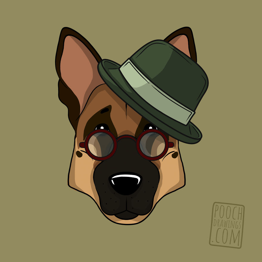 12 Gentlemen Dogs Illustrated By Dog Addicted Artist