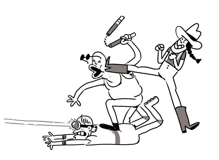 Artist Challenges Himself To Add One Character To Fight Scene A Day Until It Gets Too Big To Upload On Twitter