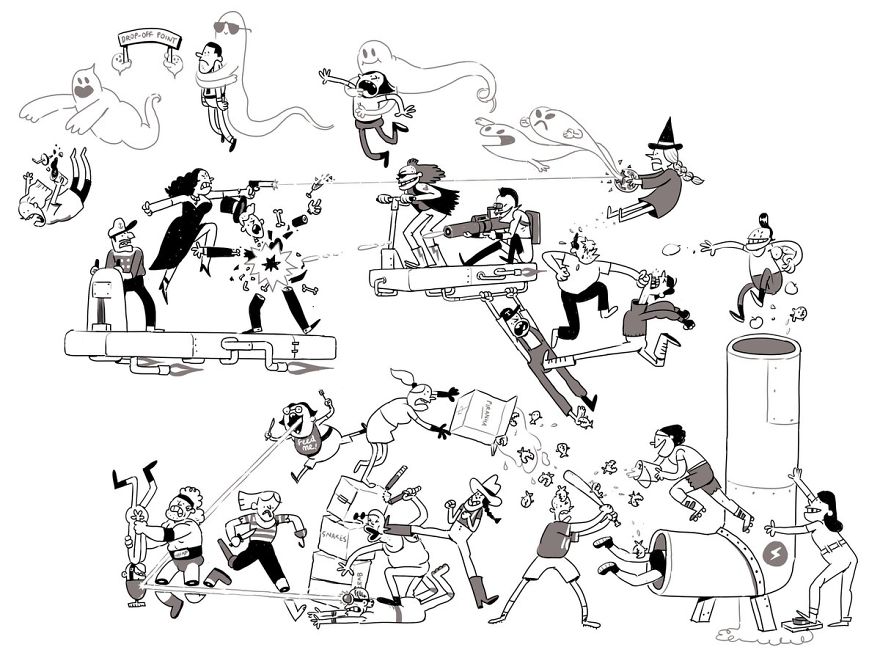 Artist Challenges Himself To Add One Character To Fight Scene A Day Until It Gets Too Big To Upload On Twitter