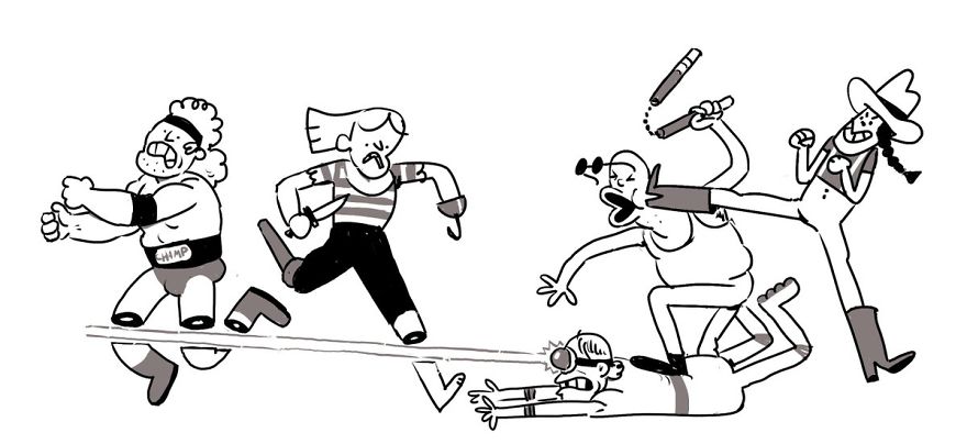 Artist Challenges Himself To Add One Character To Fight Scene A Day Until It Gets Too Big To Upload On Twitter