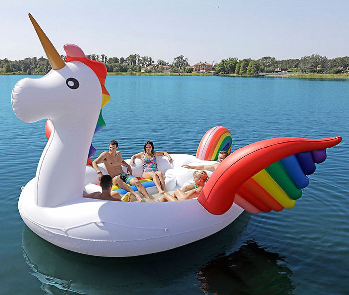 Fitting Up To Six People, These Giant Unicorn Floats Are Here To Change Your Summer Parties