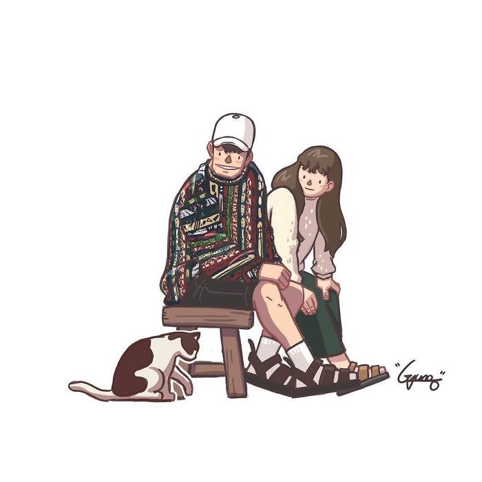 Girlfriend-Boyfriend-Relationship-Illustrations-Gyungstudio