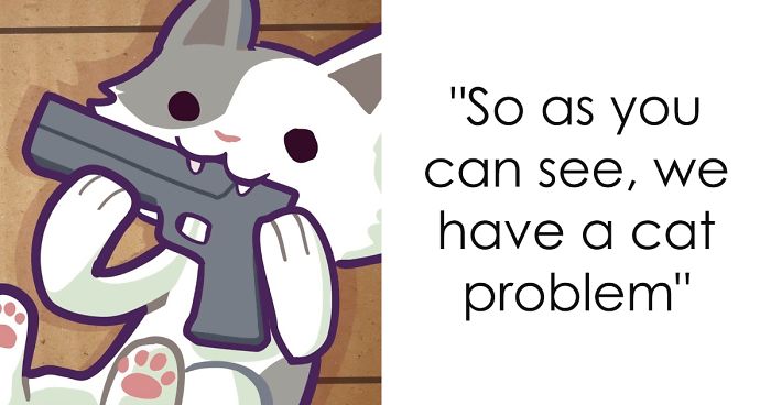 Animator Brilliantly Explains The Gun Control Debate Using Cats
