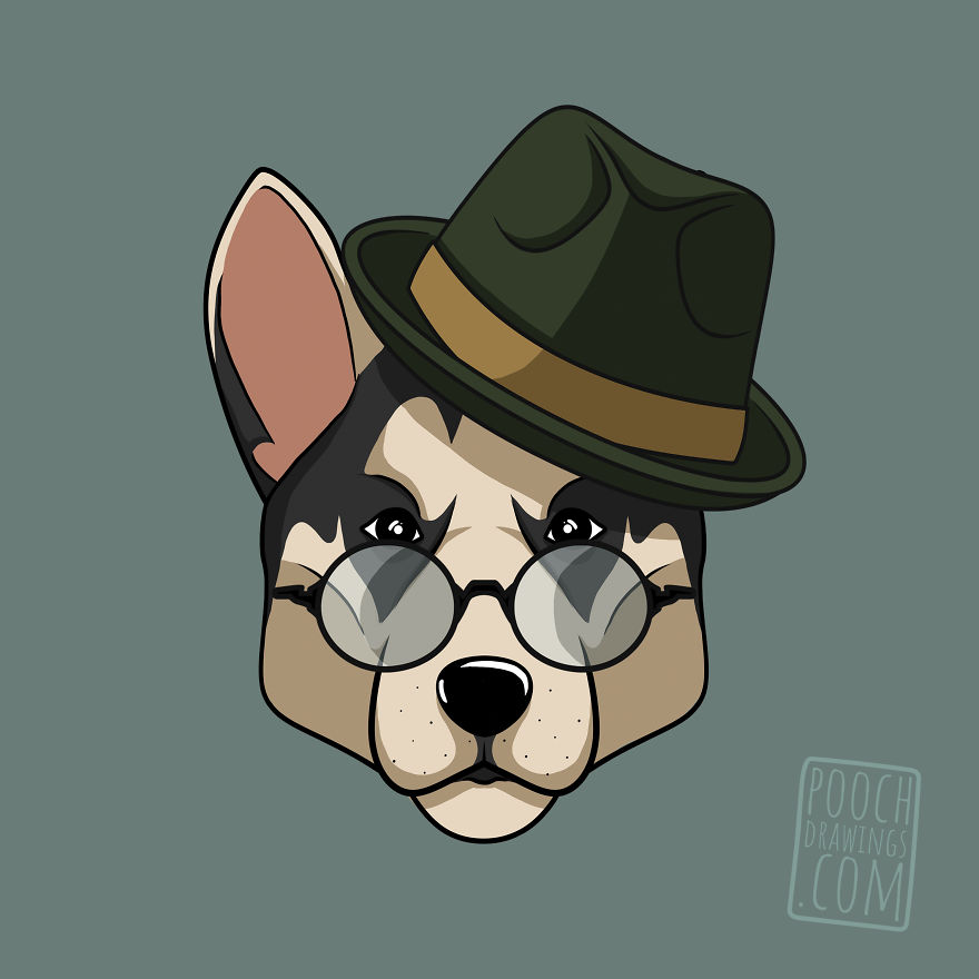 12 Gentlemen Dogs Illustrated By Dog Addicted Artist