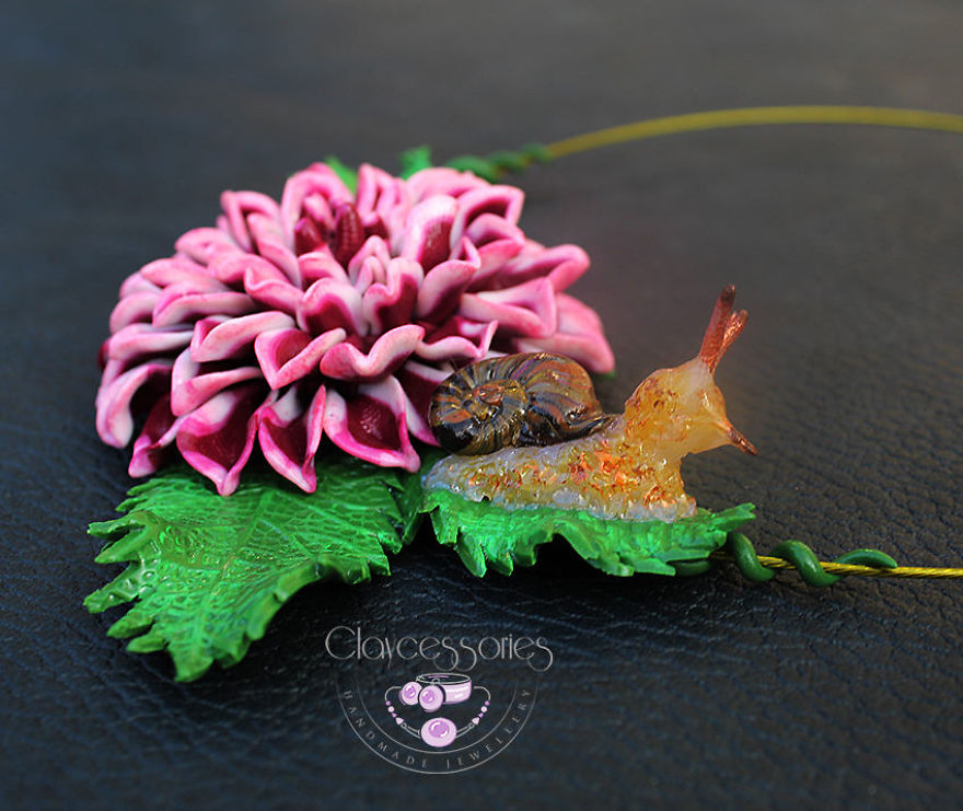 I Use Polymer Clay To Create Floral Jewellery