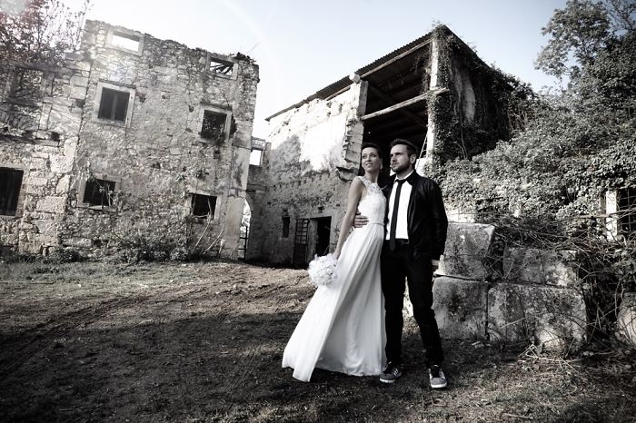 Self Portrait On Our Wedding Day