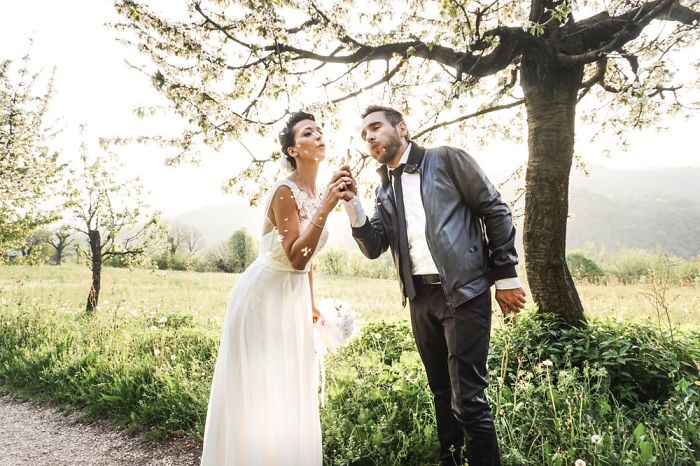 Self Portrait On Our Wedding Day