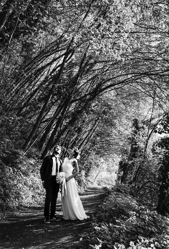 Self Portrait On Our Wedding Day