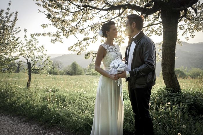 Self Portrait On Our Wedding Day