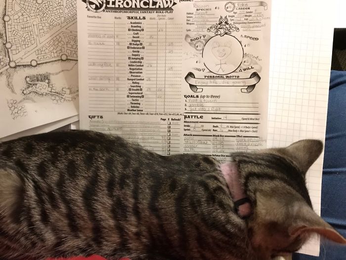 She Just Had To Be Part Of Our Ironclaw Session.