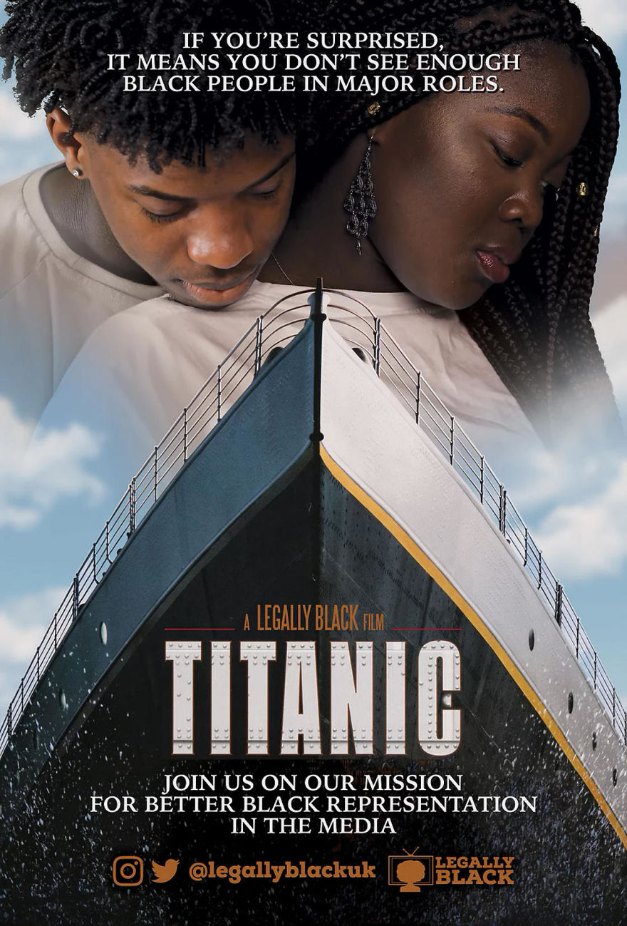 UK Activists Raise Awareness By Replacing White Actors With Black Leads In Movie Posters UK Activists Raise Awareness By Replacing White Actors With Black Leads In Movie Posters