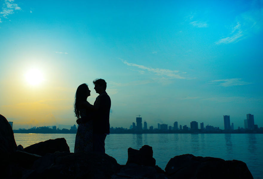 I Take Silhouettes Of Love During Pre-Wedding Shoots