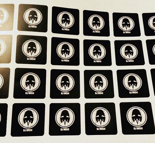 Stickers All Gone Chase The Dots. Accidental Optical Illusion