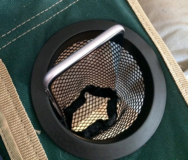 The Way My Phone Is Placed In This Cupholder Makes It Look Transparent