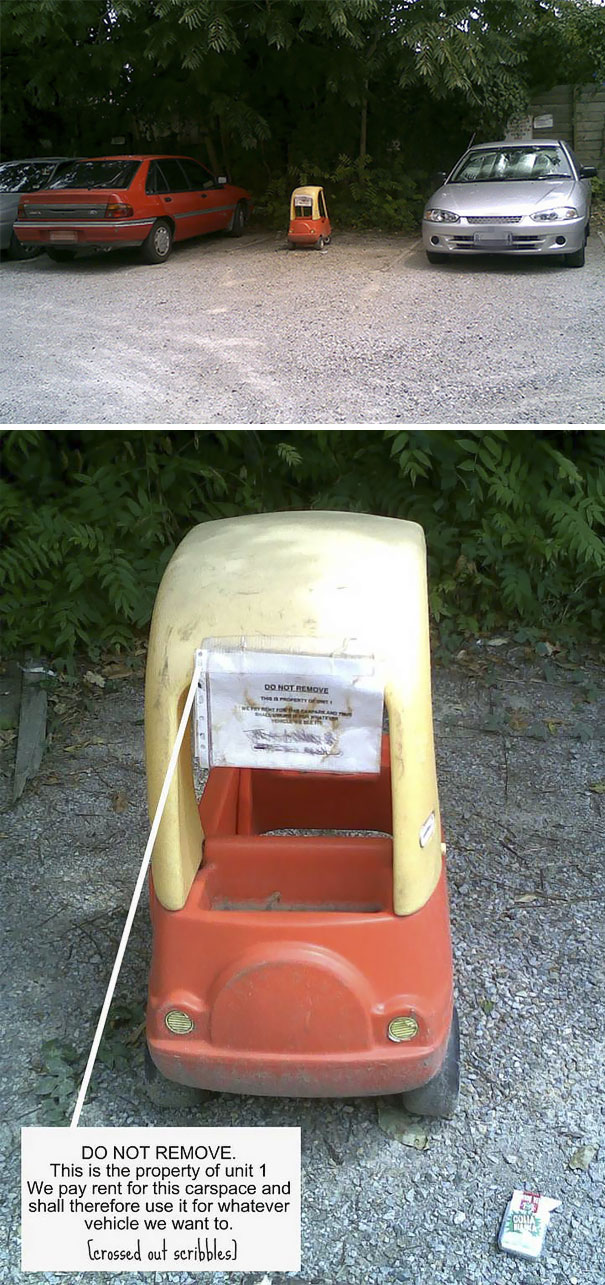 It’s My Spot And I’ll Park What I Want To