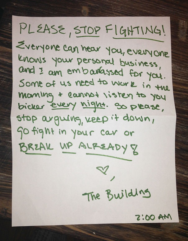 The Neighbors Need To Stop